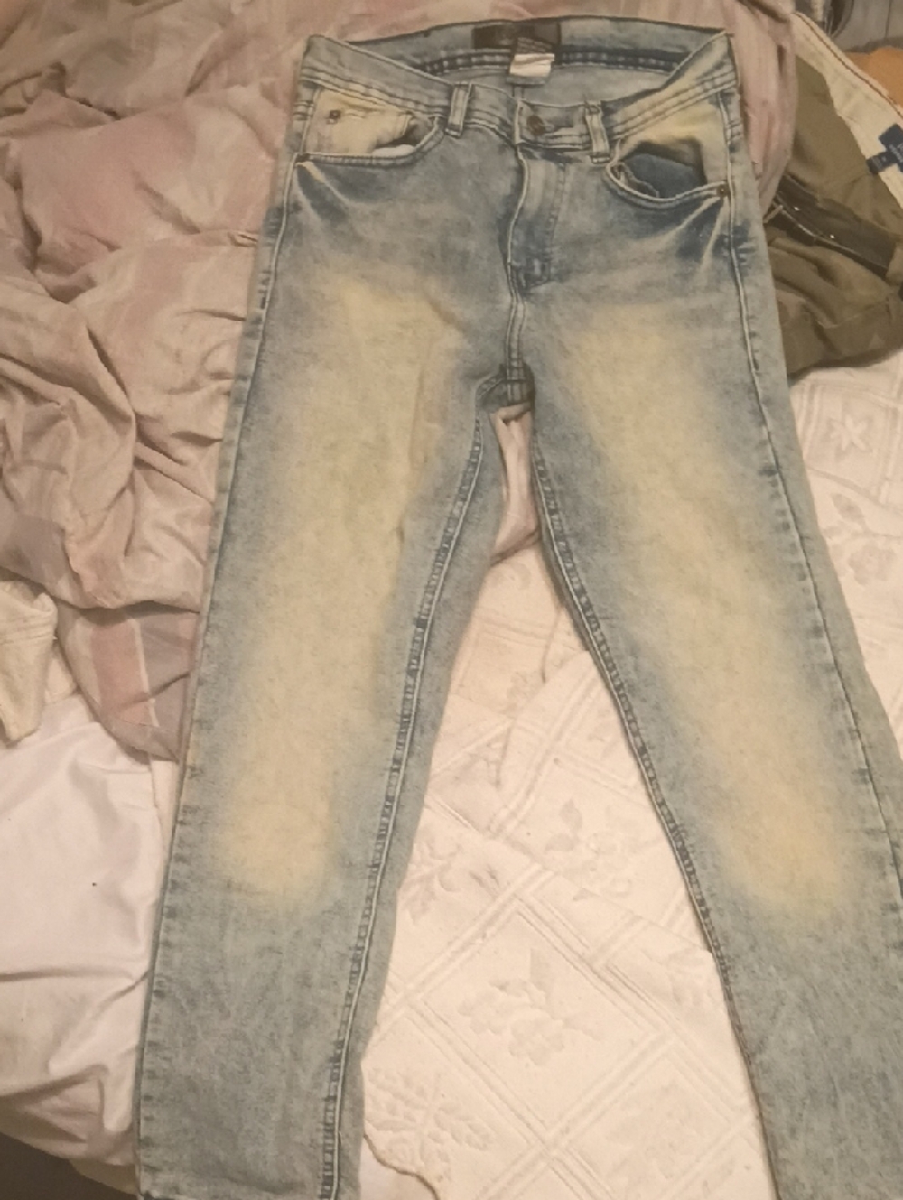 Kids Light Wash Blue Denim Jeans